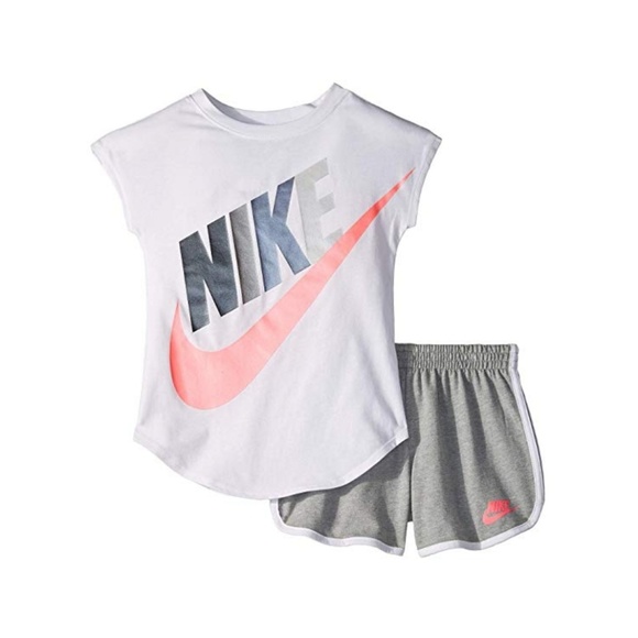 Nike Other - *2T ONLY*Nike Toddler Girl Futura Tee & Shorts Set